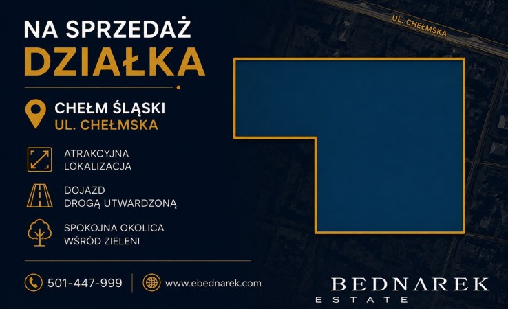 działka na sprzedaż - Chełm Śląski, Chełmska